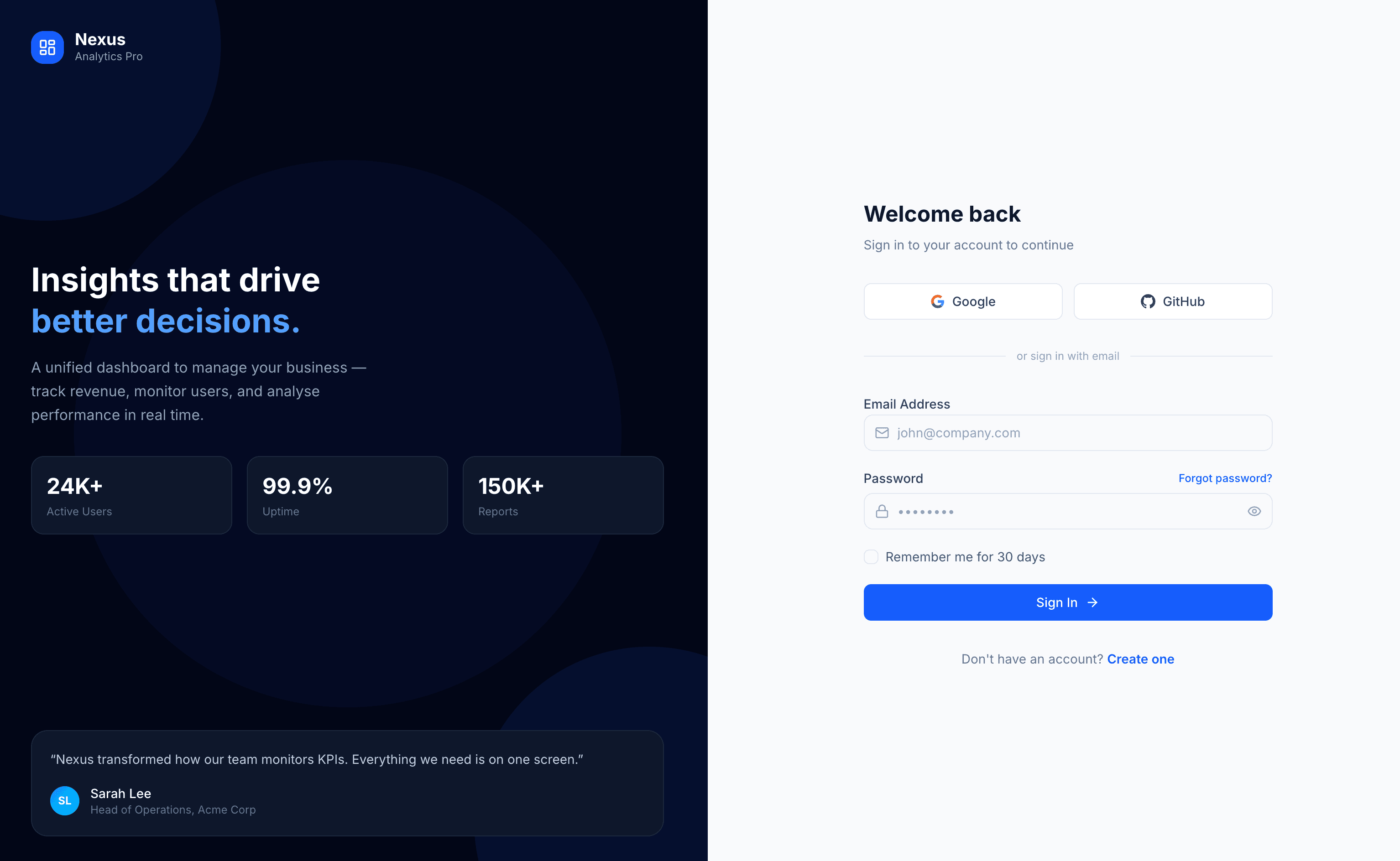 Nexus Analytics Pro